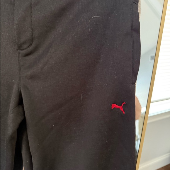 Puma Black Pants with Red Logo and button closure - Picture 3 of 11